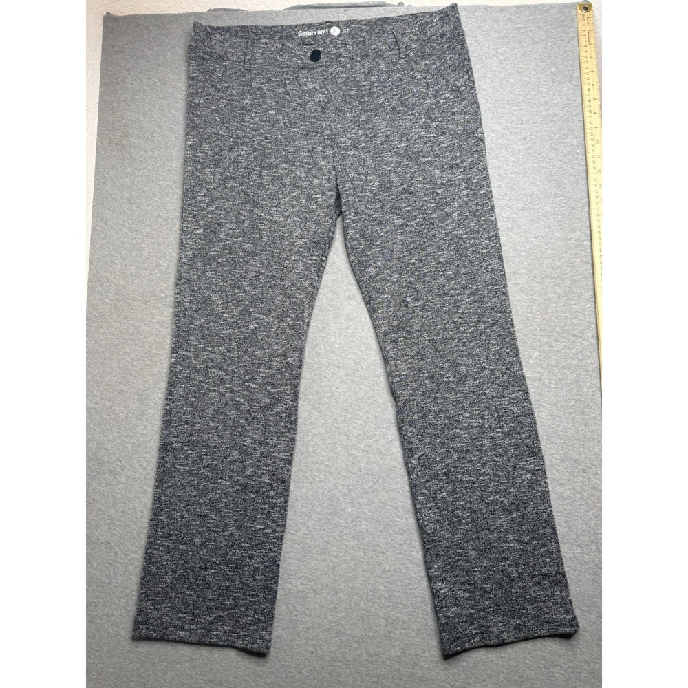 Betabrand Straight-Leg Classic Dress Pant‎ Yoga Pant Charcoal Gray W0076-smg PXL
